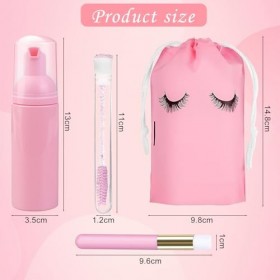 40 pièces Ensemble distributeur de mousse pour brosse à cils tube de brosse à cils vide réutilisable, flacon distributeur de 