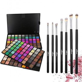 Palette de Fard à paupières, 162 Couleurs Professionnelle Shimmer Matte Ultra Pigmenté Bases de Ombre à paupières Makeup Pale