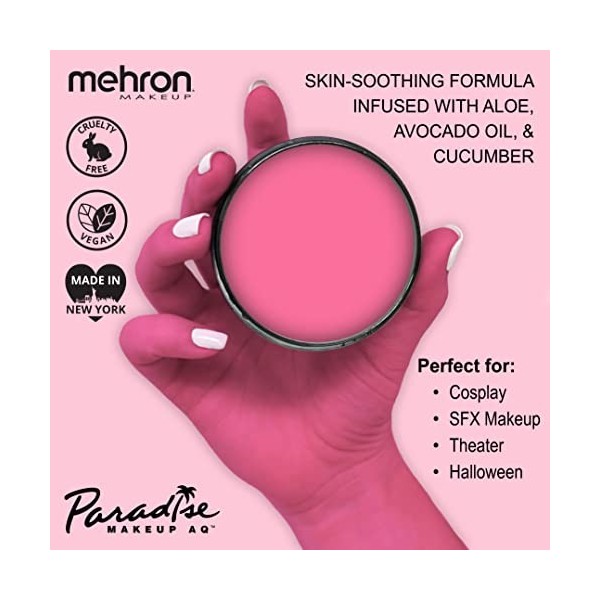 Mehron Paradise LIGHT PINK - Face and Body Paint Pro Size 1.4 oz by Mehron