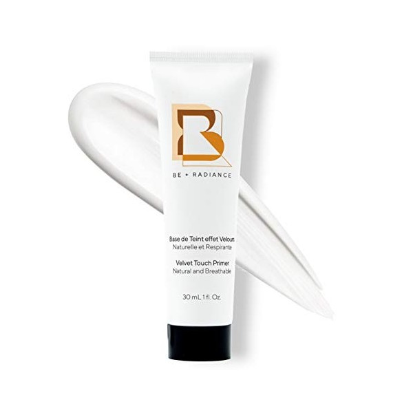 BE+RADIANCE Base de teint effet velours naturelle et respirante⎮Matifiante, lissante, hydratante⎮Tous types de peau⎮Fixateur 