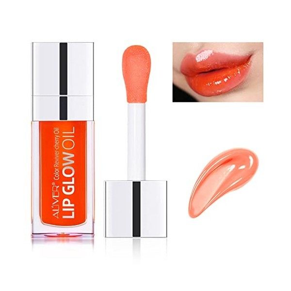 Lip Glow Oil, brillant à lèvres hydratant et repulpant, huile pour les lèvres nourrissante et repulpante de longue durée, tei