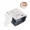 100 paires de coussinets pour les yeux en gel, outil dextension des cils, patchs hydratants pour film pour les yeux, bande d