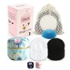 Magnolia Lot de 16 coussinets réutilisables en coton pour le visage et le démaquillant - Lavable Sac à linge, boîte en métal,