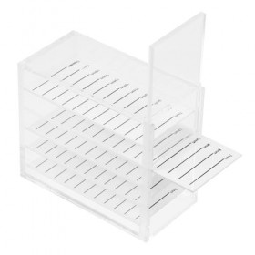 Housoutil Boîte De Rangement De Cils Boîte De Rangement De Cils Support Dextension De Cils Étui À Faux-cils Clair Artisanat 