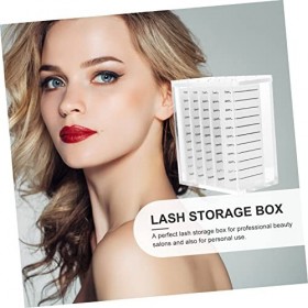 Housoutil Boîte De Rangement De Cils Boîte De Rangement De Cils Support Dextension De Cils Étui À Faux-cils Clair Artisanat 