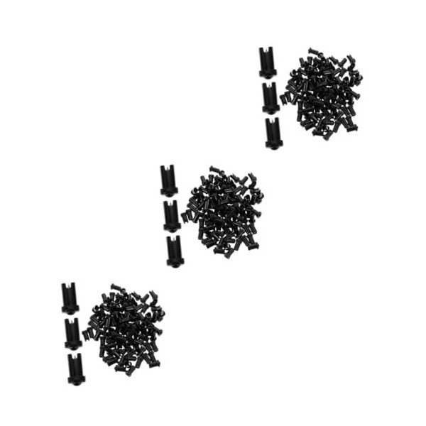 DOITOOL 300 Pièces Bouteille De Colle Aiguille Anti-Blocage Fournitures DExtensions De Cils Outil De Cils Bouchon De Bouteil