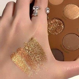 Palette de beauté 9 couleurs riches au chocolat chaud enfant enfant tache à paupières maquillée maquillage maquillage mate ma
