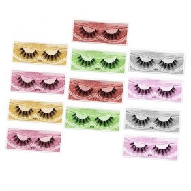 DOITOOL 12 Paires De Faux Cils Ensemble Pestañas Postizas Naturales Maquillage Des Yeux Cils Cils Magnétiques Outil De Greffa