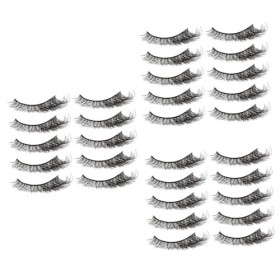 Didiseaon 3 Boîtes De Faux Cils En Désordre Cils De Couleur Cils Naturels Cils Blancs Faux Cils Faux Cils Cils DAspect Natur