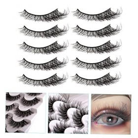 Didiseaon 3 Boîtes De Faux Cils En Désordre Cils De Couleur Cils Naturels Cils Blancs Faux Cils Faux Cils Cils DAspect Natur