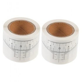 Didiseaon 2 Rouleaux Règle De Des Sourcils Lame Rasoir Outil Détrier Etiquette Autocollante Autocollant Déchelle De Sourcil