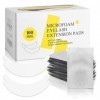 LASHVIEW Lot de 100 paires dextensions de cils en micromousse, non pelucheuses, sadaptent à la plupart des formes dyeux, a