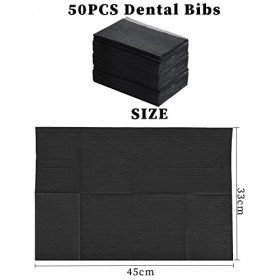 Bavoir Tatouage Jetables, Tatouage Couvre Table, Imperméable Bavoirs Dentaires 125pcs 13X17.7, Couvertures de Table de Ta