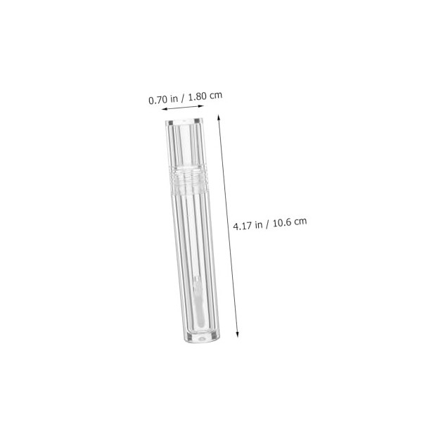 DOITOOL 10 Ensembles De Lèvres Tube Cylindrique Bouteilles De Baume À Lèvres Contenant De Baume À Lèvres Support De Matériau 