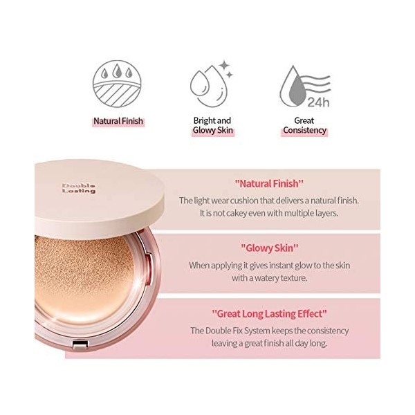 Etude House Double Lasting Cushion Glow N23 Sand 