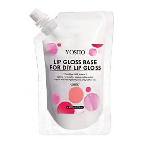 yosiio Base de gloss à lèvres mat Versagel avec une grande consistance, non collante, facile à mélanger pour une utilisation 