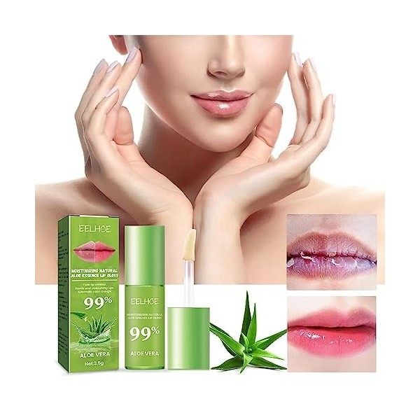 Brillant à lèvres hydratant - Hydratant nourrissant pour les lèvres à laloès,Lip Lifting Lip Gloss Essence, puissante huile 