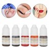 Semme Tattoo de Pigment, couleur de tatouage semi-permanent dencre de maquillage 5pcs pour la ligne doeil de lèvres de sour