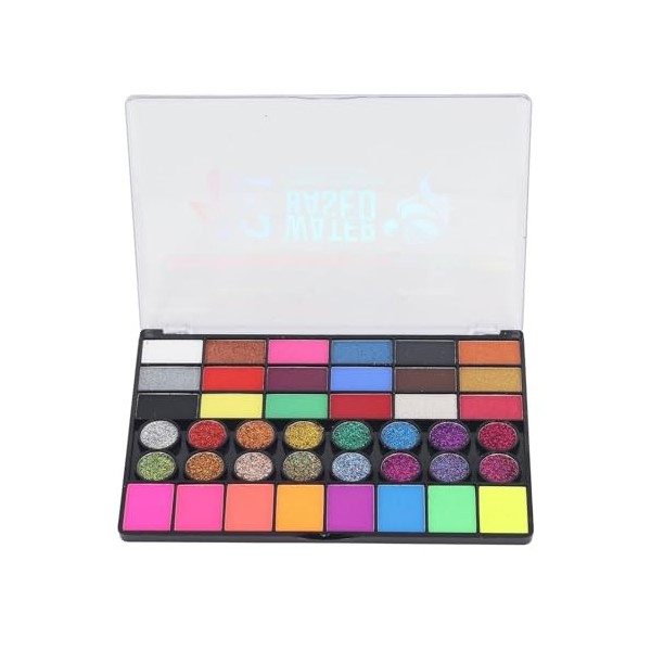 Kit de Peinture pour le Visage 42 Couleurs pour Enfants et Adultes, Perles Mates, Lavables, Solubles dans Leau, Maquillage C