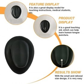 Didiseaon Langue Modèle Mannequin Silicone Imitation Langue Piercing Pratique Outil Langue Piercing Kit Artificielle Mannequi