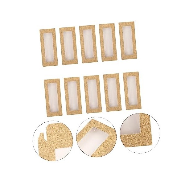 FRCOLOR Lot de 24 boîtes de rangement en carton pour faux cils vides - Boîte à paillettes - Boîte de rangement vide pour faux