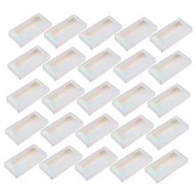 FRCOLOR Lot de 25 boîtes de rangement pour faux cils - Boîte de rangement pour cils de maquillage - Boîte de rangement pour c