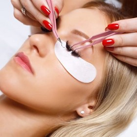 508 Pièces Kit dextension des Cils:Gel Patch/Micro Applicateurs Brosses/Ruban Adhésif de Cils/Anneaux de Colle/Miroir/Pincet