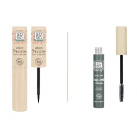 LÉA NATURE SO BiO étic | Routine Maquillage Yeux – Eyeliner Précision Noir - 3 ml + Mascara Volume Absolu Noir – 8 ml | C