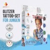 Mon premier tatouage – Kit tatouage à paillettes pour garçons, pour enfants – Fabriqué en UE, qualité cosmétique