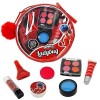 Miraculous Ladybug, Coffret Maquillage 10-en-1 pour Enfants : Vernis à Ongles, Rouge à Lèvres, Palette de Poudre Compacte, Br