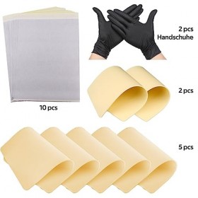 Peau dentraînement de tatouage de 2 types et 10 feuilles de papier de transfert de tatouage, 2 pièces de 3 mm de peau synthé