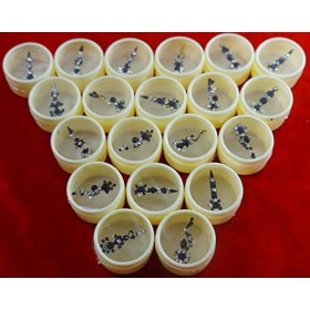 Bindi Lot de 12 boîtes de maquillage pour femme Style indien Noir