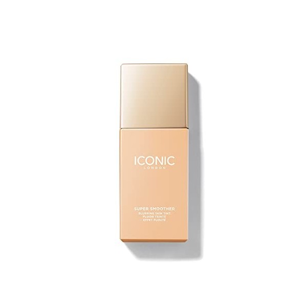 ICONIC London Super Smoother Blurring Skin Tint | Light to Medium Coverage Matte Makeup Foundation| Enriched with Vegan Colla