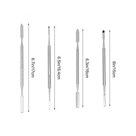 Beaupretty 8 Pcs Palette Outils De Maquillage Tige En Acier Inoxydable Cosmétique Cosmétiques Outil De Maquillage Manucure Ti