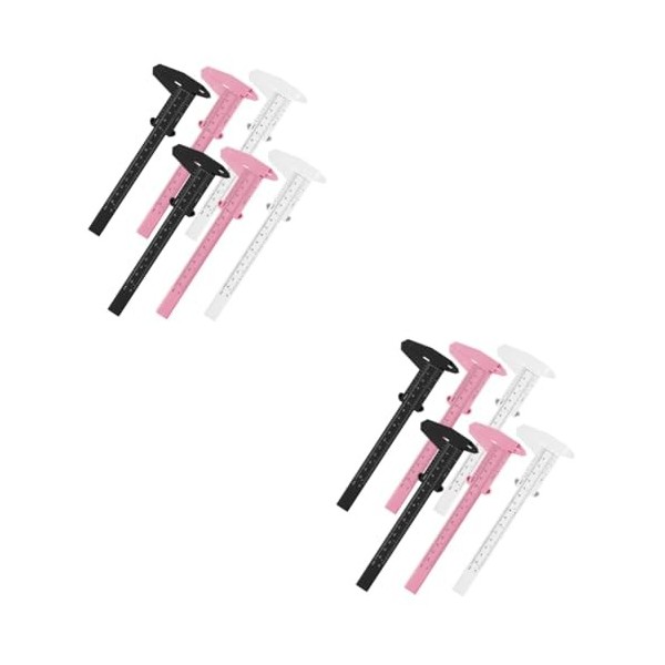 Housoutil 12 Pcs Muguet Règle De Localisation Étrier Jauge À Sourcils Sourcils Microblading Règle À Sourcils Sourcils Sourcil