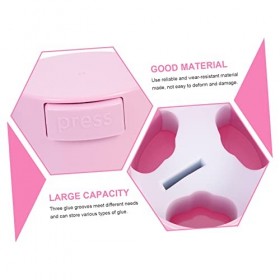 Didiseaon 3 Pièces Réservoir Stockage Colle Extension Cils Réservoir Colle Fournitures Desthéticienne Technologie Extension 