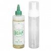 Savon de Tatouage Vert pour le Soin Après le Tatouage, Solution de Nettoyage de Tatouage de 240 Ml avec Bouteille Moussante d