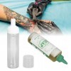 Savon de Tatouage Vert pour le Soin Après le Tatouage, Solution de Nettoyage de Tatouage de 240 Ml avec Bouteille Moussante d