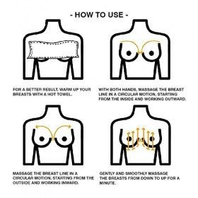 FORTE Crème raffermissante pour les seins au collagène et au fenugrec pour raffermir, lifter, augmenter et volumiser la poitr