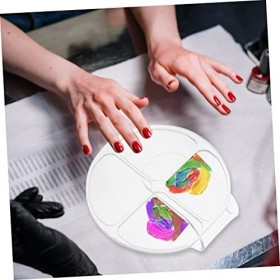 FRCOLOR Lot de 4 palettes de maquillage pour nail art - Kit de manucure - Spatule en gel transparent - Palette de maquillage 