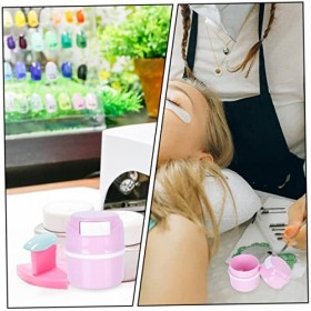 FRCOLOR Lot de 2 boîtes de rangement pour colle à cils, colle pour extensions de cils, verre scellé, boîte de rangement