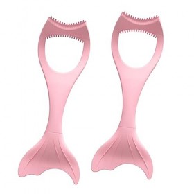 Angoily 2 Pièces Brosse À Mascara De Pochoir DEye-Liner Outils DAide À LEye-Liner En Silicone Applicateur DEye-Liner Aide