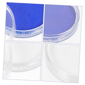 NUOBESTY 2 Pièces Visage Déventail Peinture Faciale Holographique Films Argentins Peinture De Visage De Maquillage Pigment D