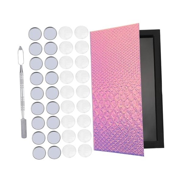 Didiseaon 1 Jeu Boîte De Fard à Paupières De Maquillage Palette De Fards à Paupières Cosmétique Spatule Maquillage Plaque Kit