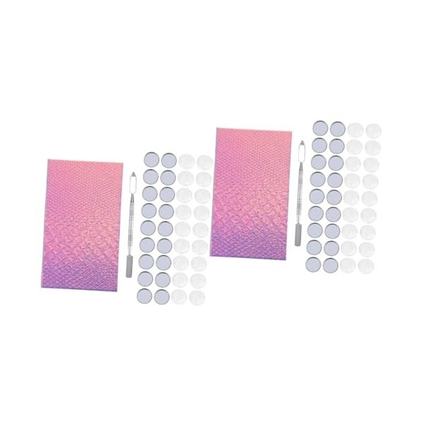 Didiseaon 1 Jeu Boîte De Fard à Paupières De Maquillage Palette De Fards à Paupières Cosmétique Spatule Maquillage Plaque Kit