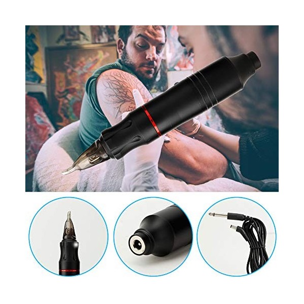 Machine de tatouage rotatoire professionnelle avec le stylo permanent à grande vitesse de maquillage daiguille pour les arti