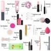 GIMOCOOL Calendrier de lAvents 2022 Femmes Beauté, Outils Maquillage Compte à Rebours Coffrets Cadeaux, Rouge Lèvres Ombre P
