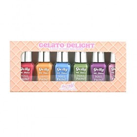 Barry M Gelato Delight Coffret cadeau de 6 vernis à ongles Gelly Hi Shine