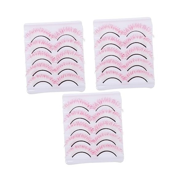 Angoily 15 Paires De Faux Cils Colorés Cils Colorés Faux Cils Cils Naturels Pour La Fête DHalloween Faux Cils Maquillage Fau