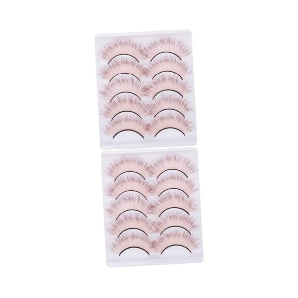 Ipetboom 10 Paires De Faux Cils Colorés Faux Cils Dramatiques Cils Cosplay Faux Cils Naturels Faux Cils Maquillage Cils Imita